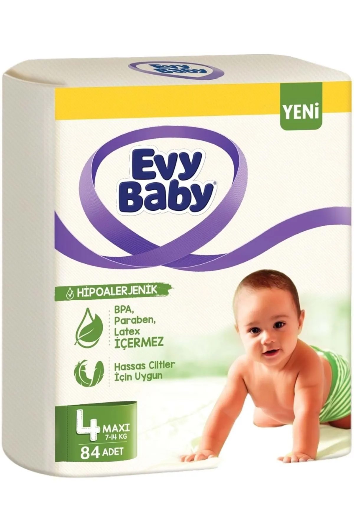 Evy Baby Bebek Bezi Beden:4 (7-14KG) Maxi 84 Adet Süper Fırsat Pk