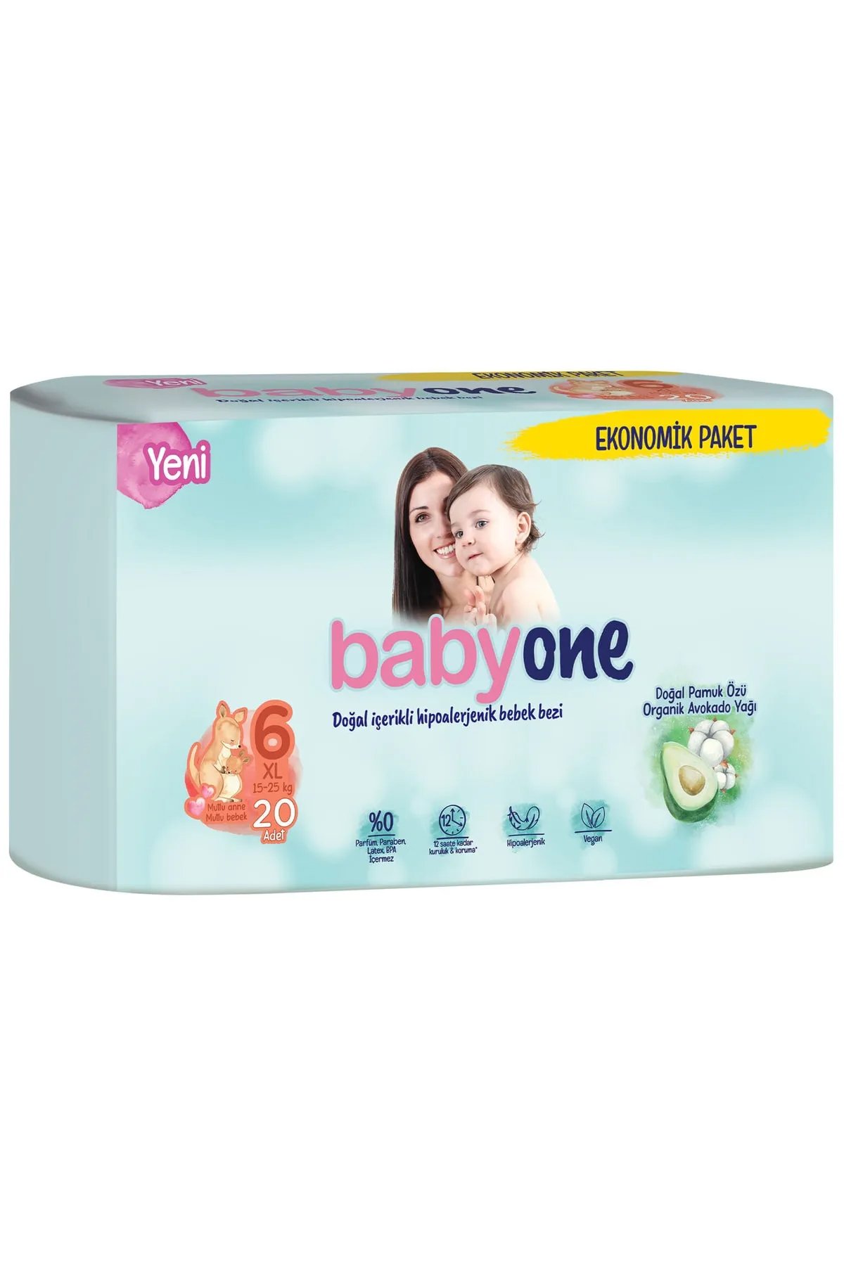 Babyone Yeni Bebek Bezi 6 Beden Xl Ekonomik Paket 20 Adet