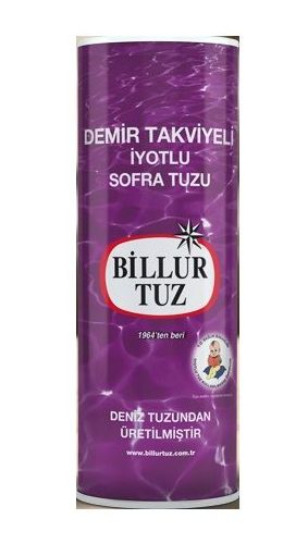Billur Demir Takviyeli Tuz 500 Gr