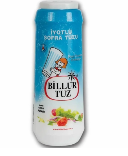Billur Tuz Plastik Tuzluklu İyotlu 500 g