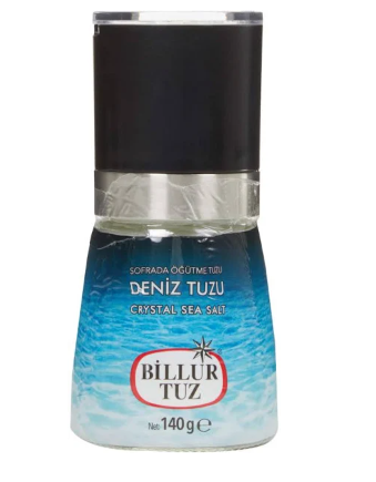 Billur Tuz Sofrada Öğütme Deniz Tuzu 140 Gr