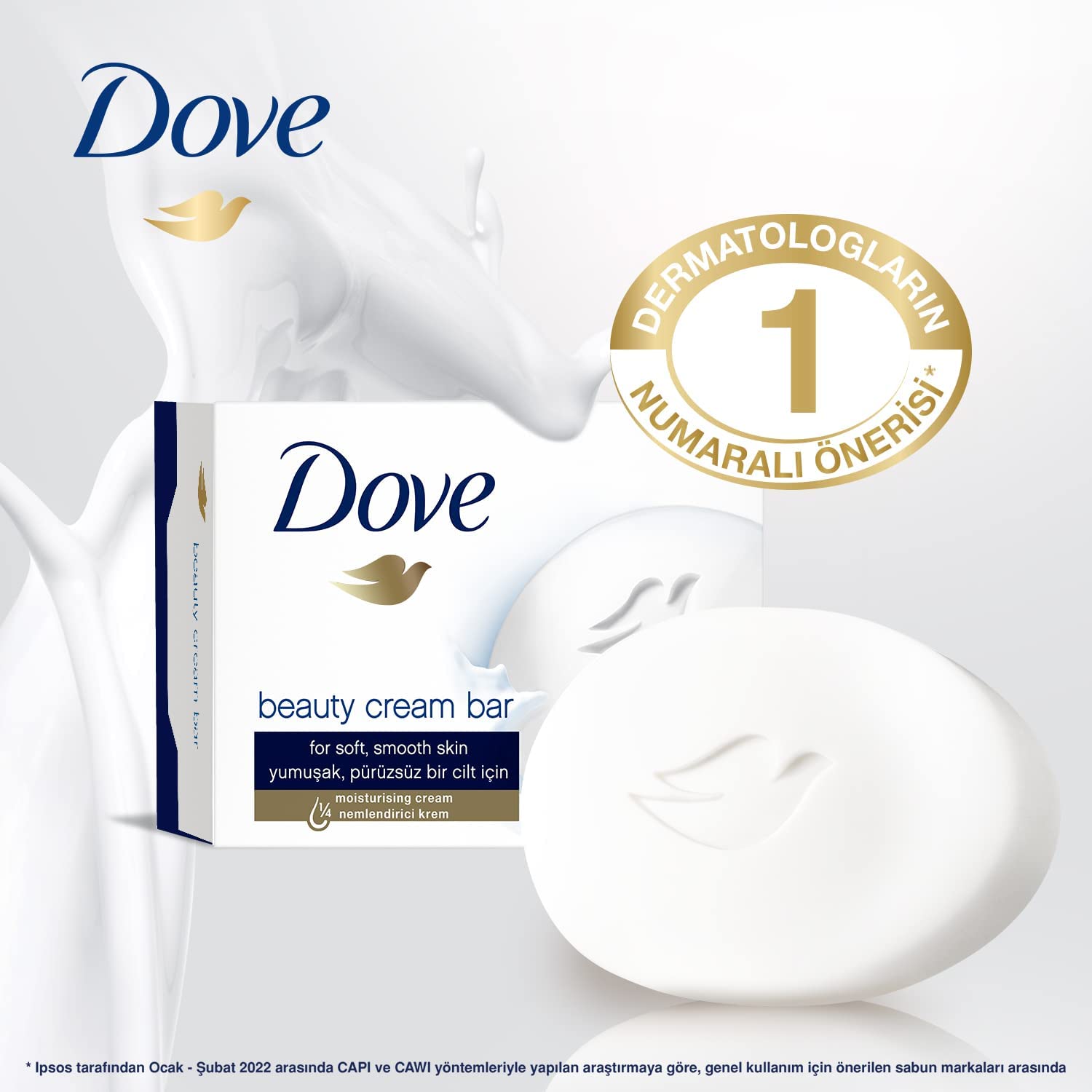 Dove Beauty Cream Bar Katı Güzellik Sabunu Original Nemledirici Etkili, 90 g