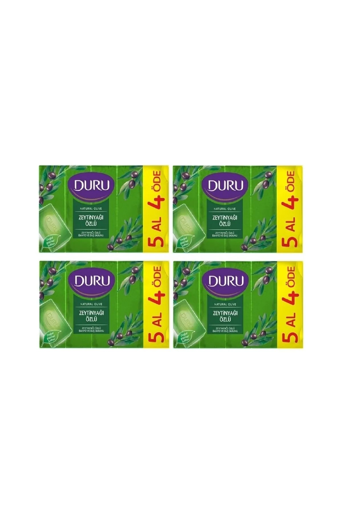 Duru Duş Sabun Zeytin Yağı Özü 5x150 Gr X 4 Adet