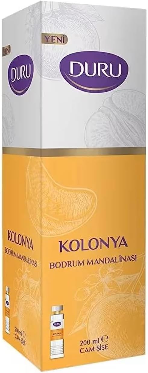Duru Bodrum Mandalinası Kolonya Cam Şişe 200 ml