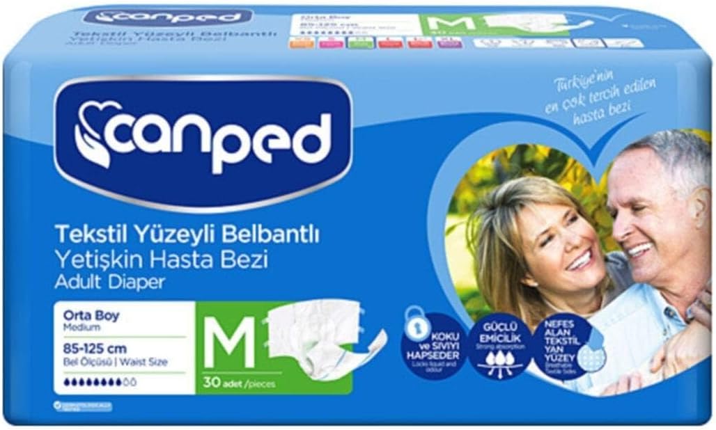 Canped-Belbantlı Tekstil Yüzeyli Hasta Bezi Orta (m) 30'lu