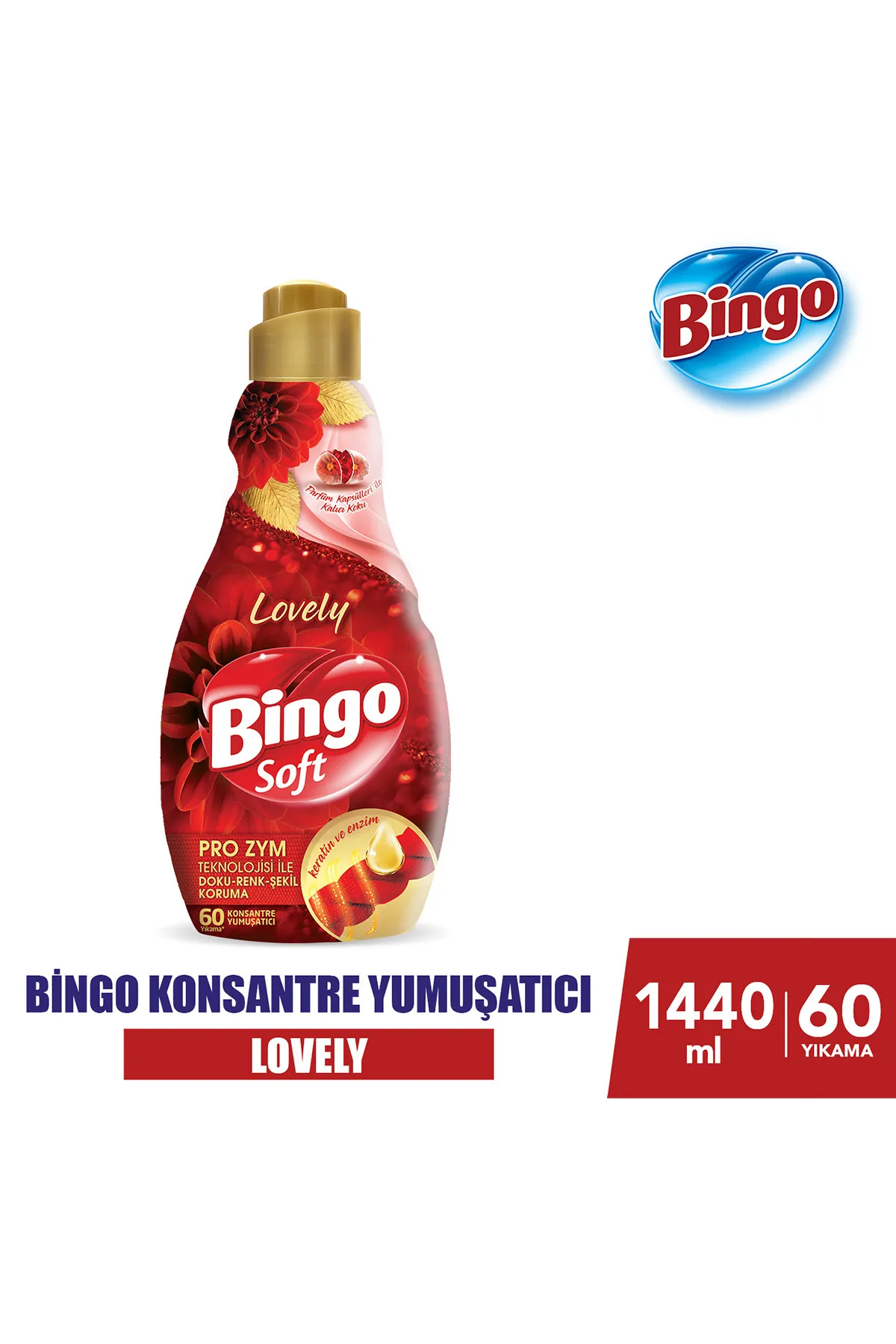 Bingo Soft Konsantre Çamaşır Yumuşatıcısı Lovely 1440 ml