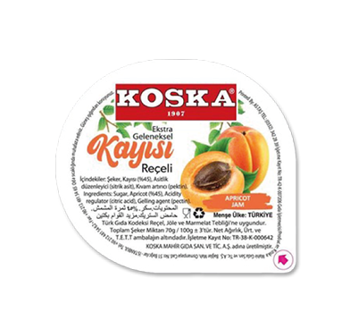Koska Piknik Ekstra Geleneksel Kayısı Reçeli 20 gr 100 lü