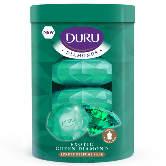 Diamonds Serisi Katı Sabun Yeşil 4*90 gr