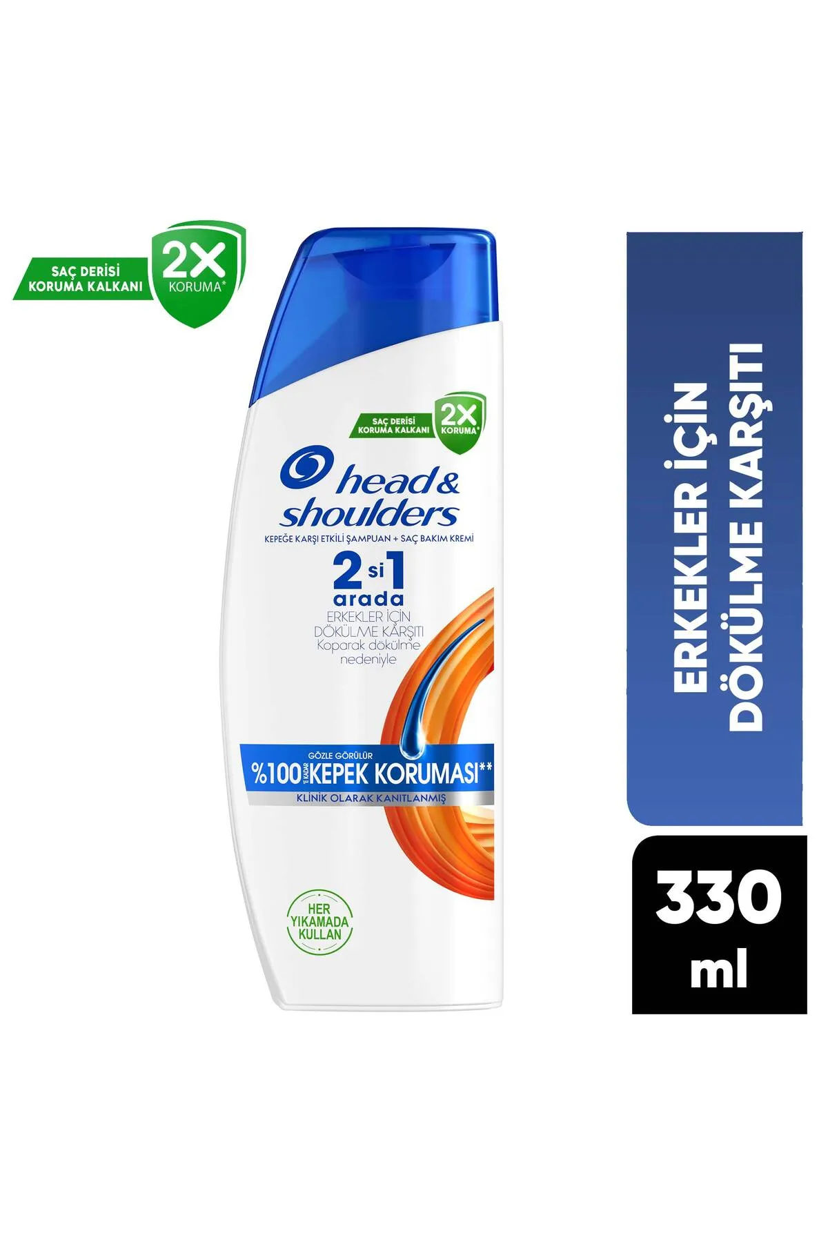 Head And Shoulders Şampuan Erkeklere Özel Saç Dökülmelerine Karşı Etkili 2in1 330 ml