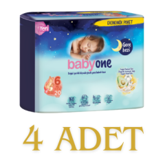 Babyone Gece Bebek Bezi 6 Beden Xl Ekonomik Paket 20'li 4 Adet