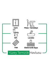 Sleepy Easy Clean Beyaz Sabun, Çamaşır Suyu, Arap Sabunu 300 Yaprak Yüzey Temizlik Havlusu