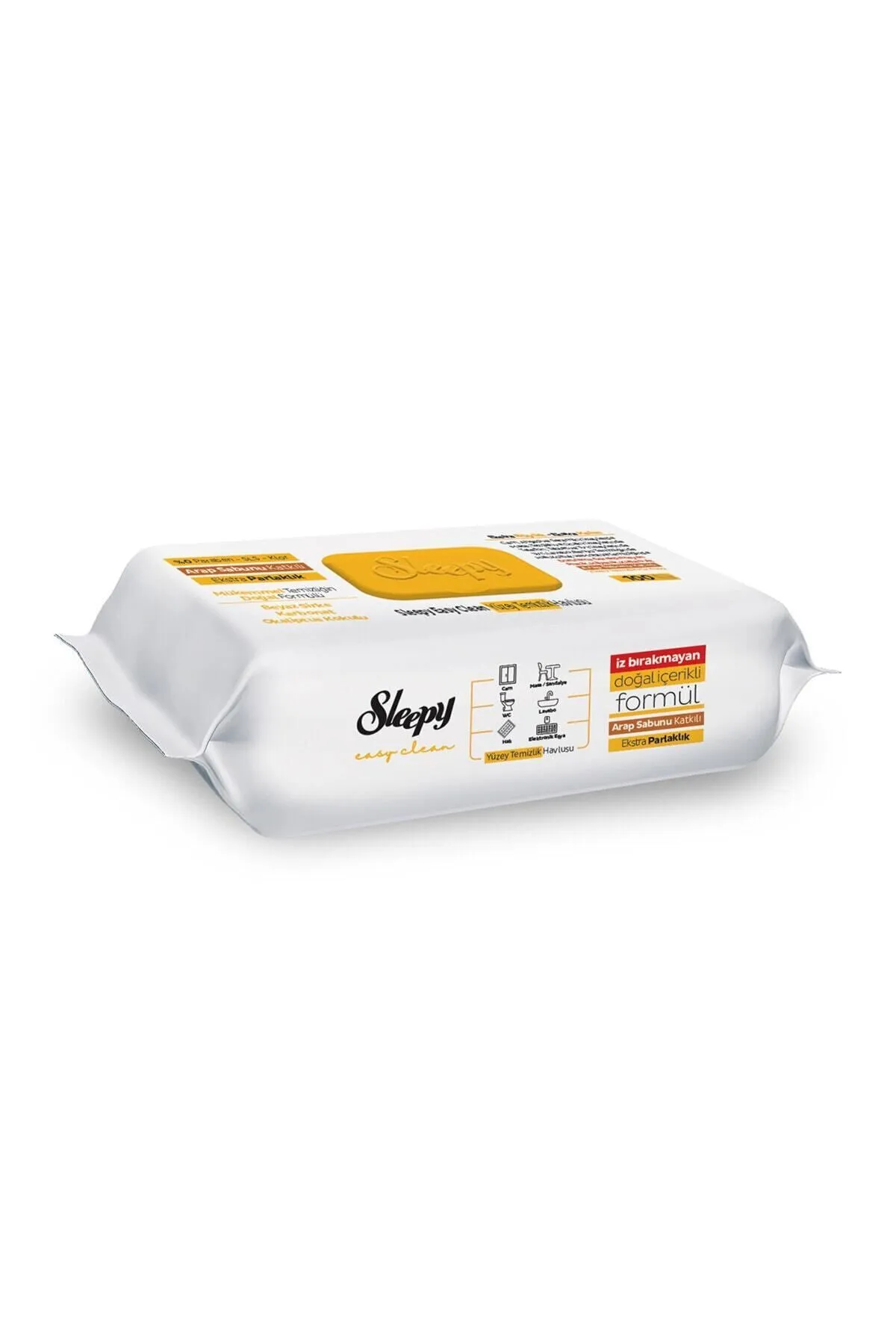 Sleepy Easy Clean Arap Sabunu Katkılı Yüzey Temizlik Havlusu 100 Lü