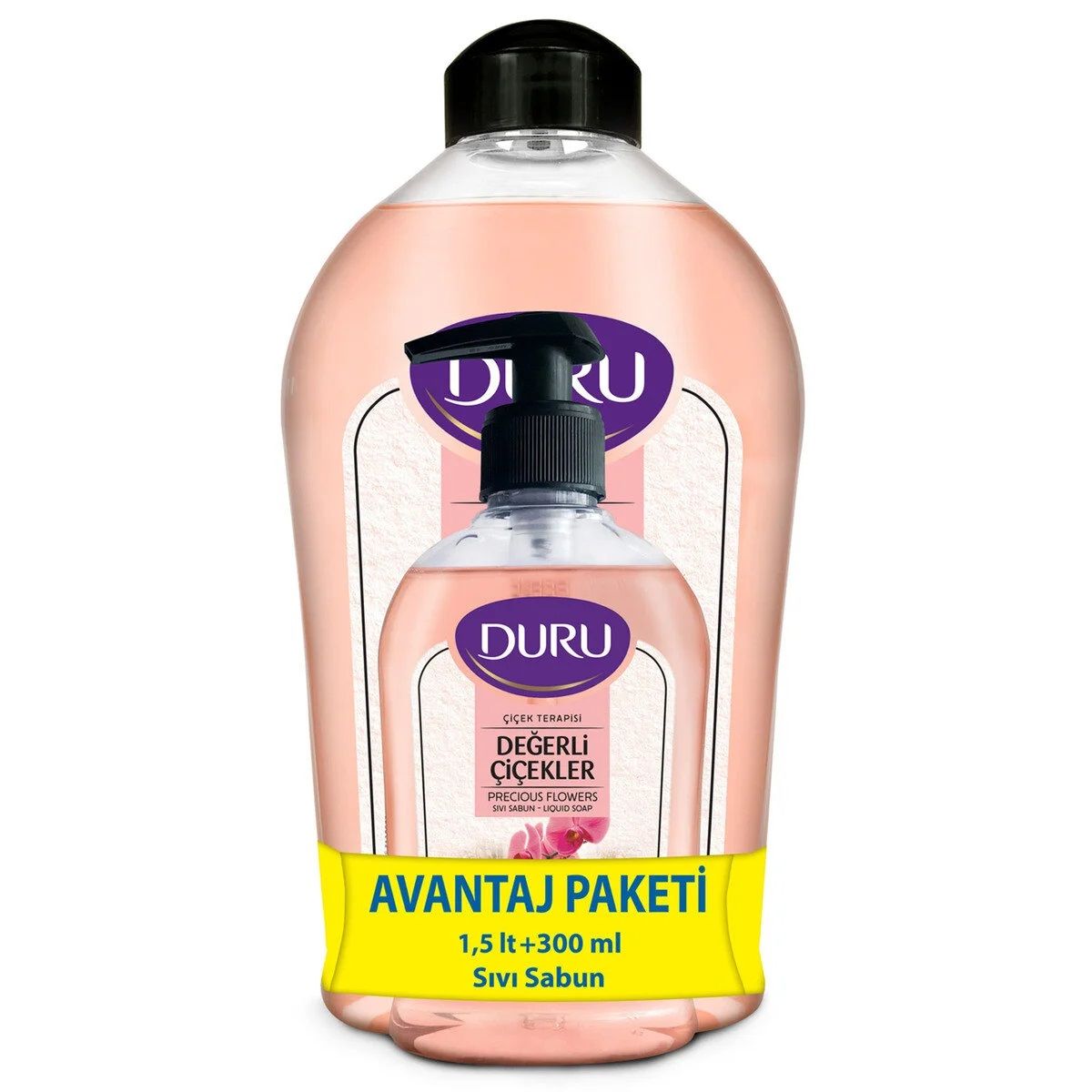 Duru Sıvı Sabun  Çiçek Terapisi Değerli Çiçekler 1500 Ml + 300 Ml