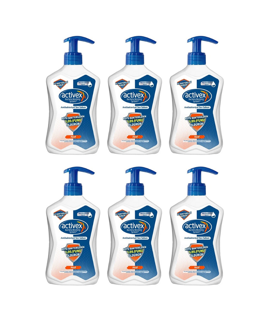 Activex Antibakteriyel Sıvı Sabun Aktif 6x500 ml