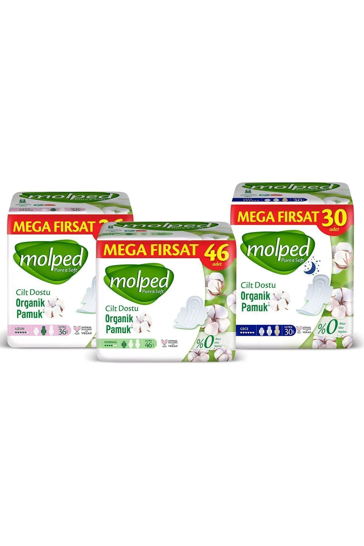 Molped Pure Soft Hijyenik Ped Süper Mega Paket 112 Adet