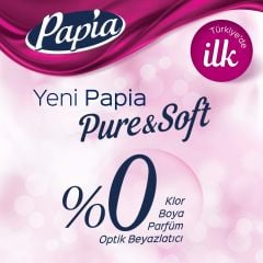 Papia Pure&Soft 4 Katlı Tuvalet Kağıdı 16 Rulo 2 ADET