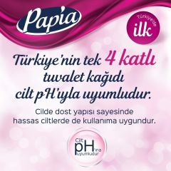 Papia Pure&Soft 4 Katlı Tuvalet Kağıdı 16 Rulo 2 ADET
