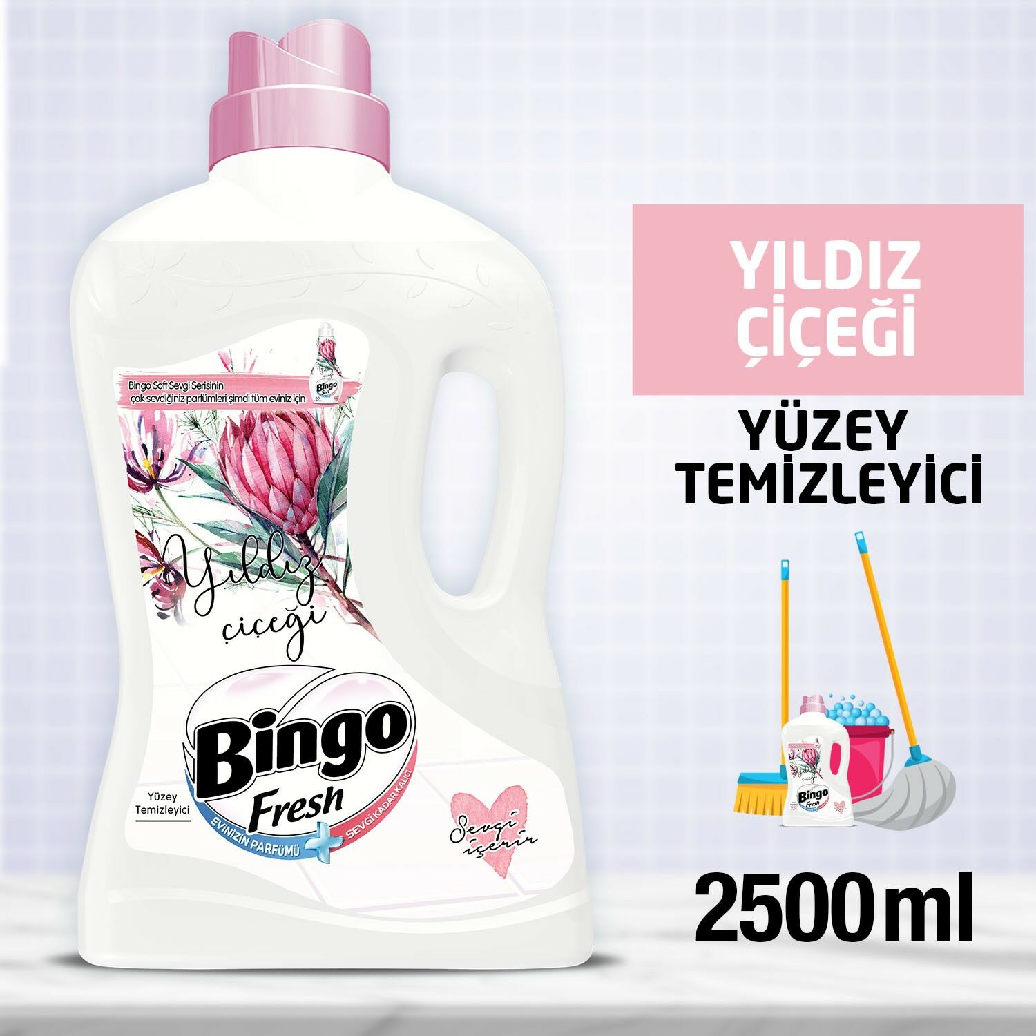 Bingo Fresh Yıldız Çiçeği Yüzey Temizleyici 2500 Ml