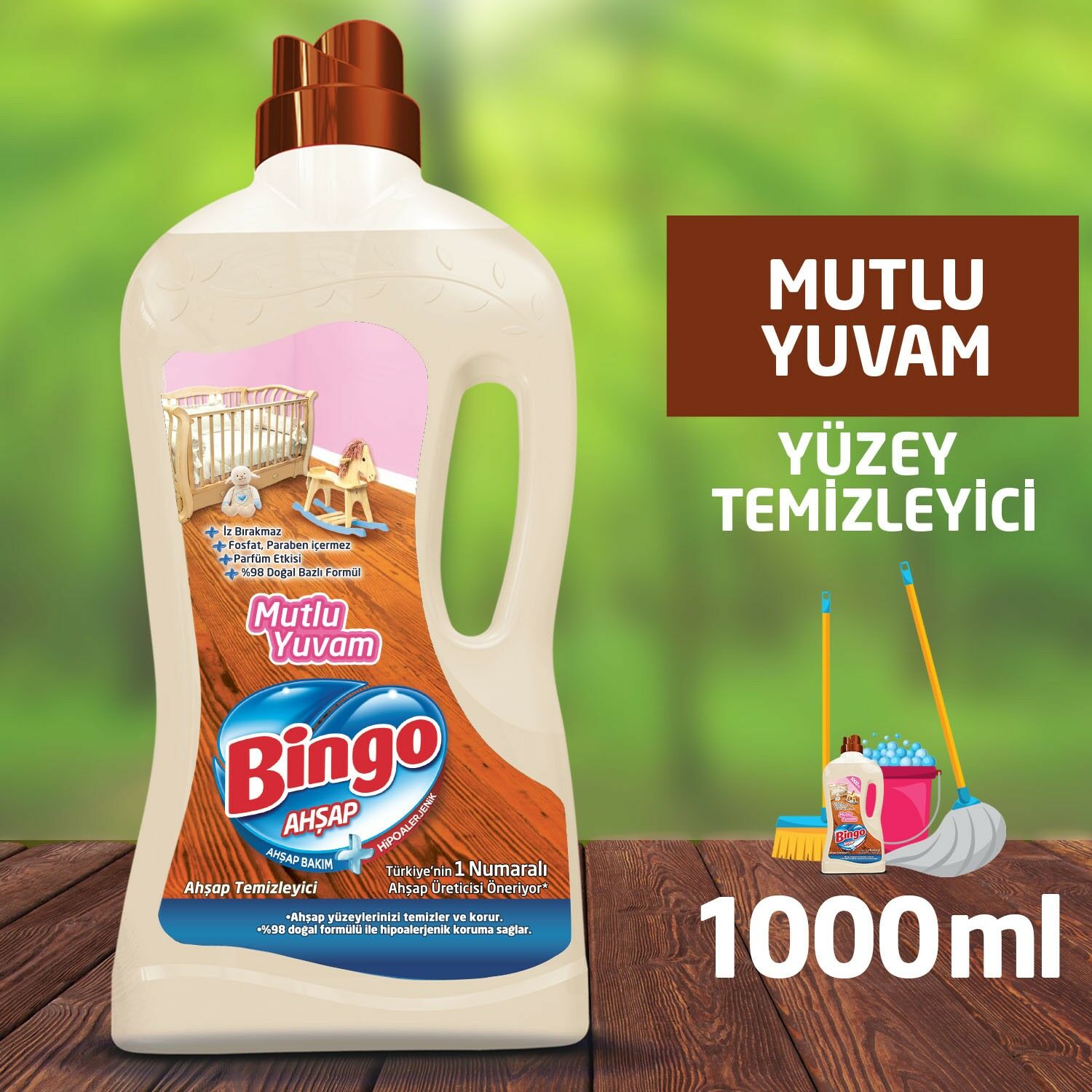 Bingo Mutlu Yuvam Ahşap Temizleyici 1000 Ml