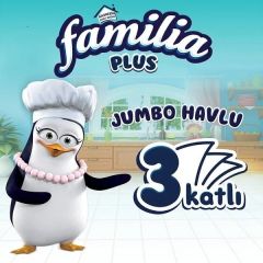 Familia Plus Jumbo Kağıt Havlu 3 Katlı 1=6 Rulo