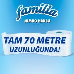 Familia Plus Jumbo Kağıt Havlu 3 Katlı 1=6 Rulo