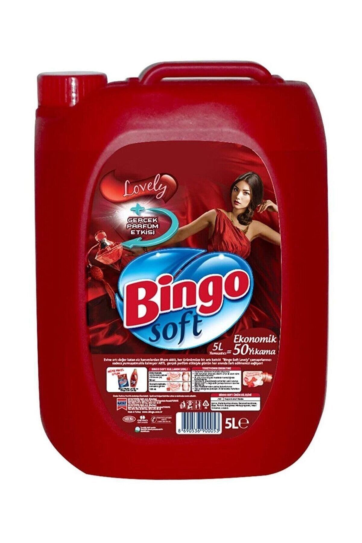 Bingo Soft Lovely Çamaşır Yumuşatıcısı 5 LT 4 ADET