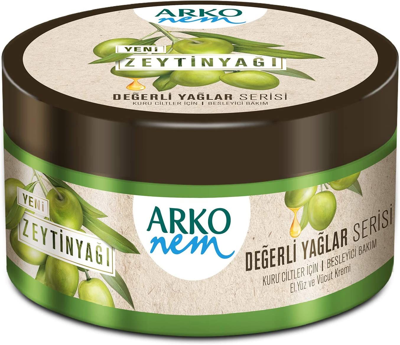 Arko Nem Değerli Yağlar Zeytinyağlı Nemlendirici Krem 250 ML