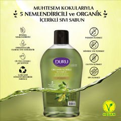Duru Sıvı Sabun Organik İçerikli Zeytinyağlı  1500 ML