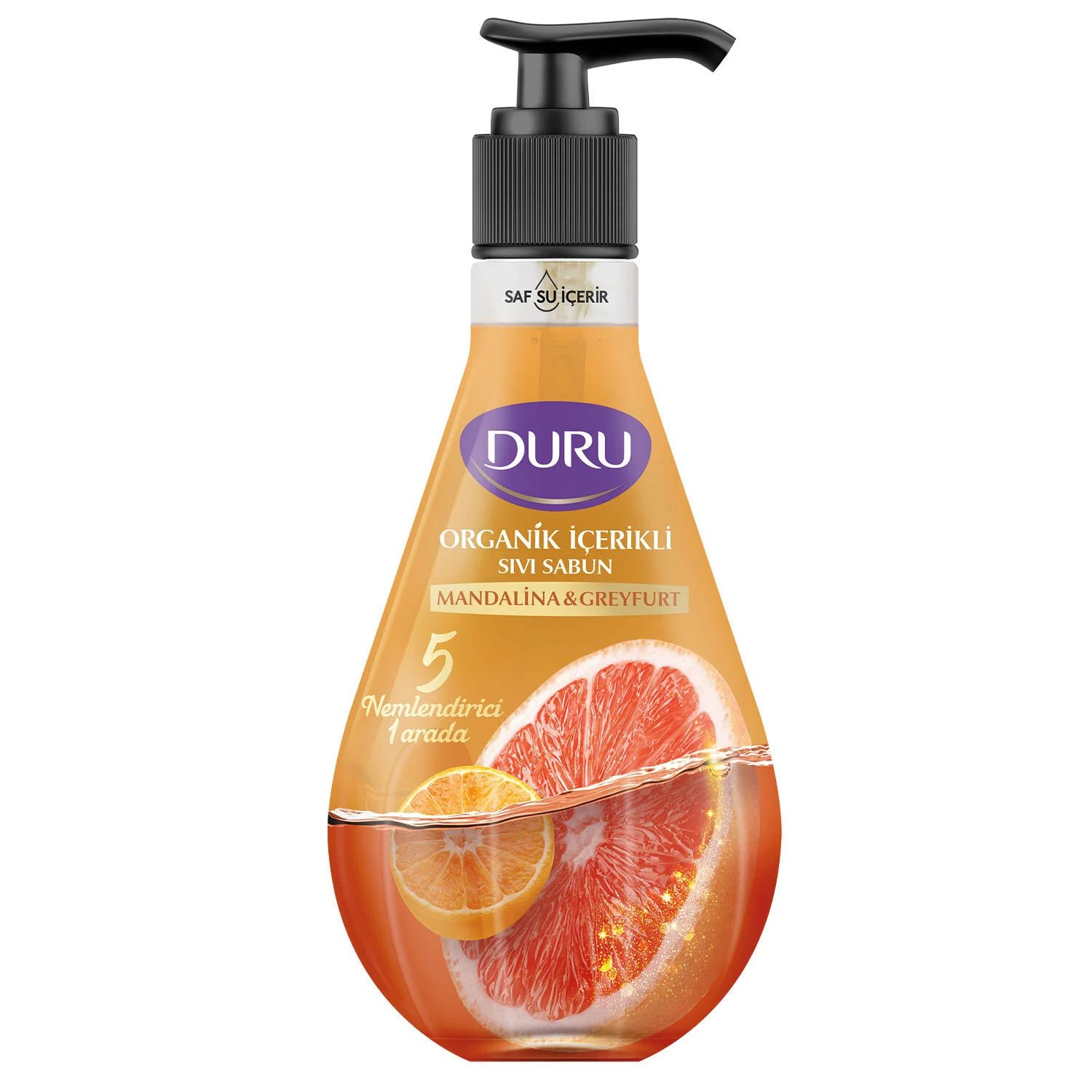 Duru Sıvı Sabun Organik İçerikli Mandalina & Greyfurt 500 ML