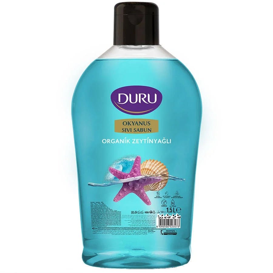 Duru Sıvı Sabun Organik İçerikli Okyanus Tazeliği  1500 ML