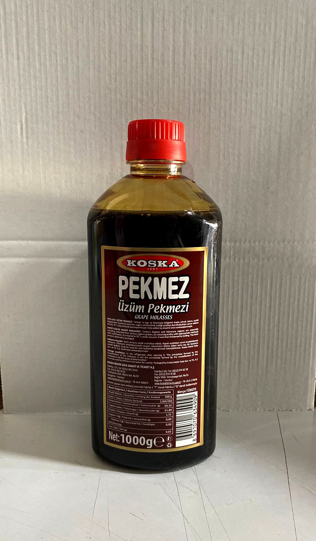 Koska Üzüm Pekmezi 1000 gr 2 ADET