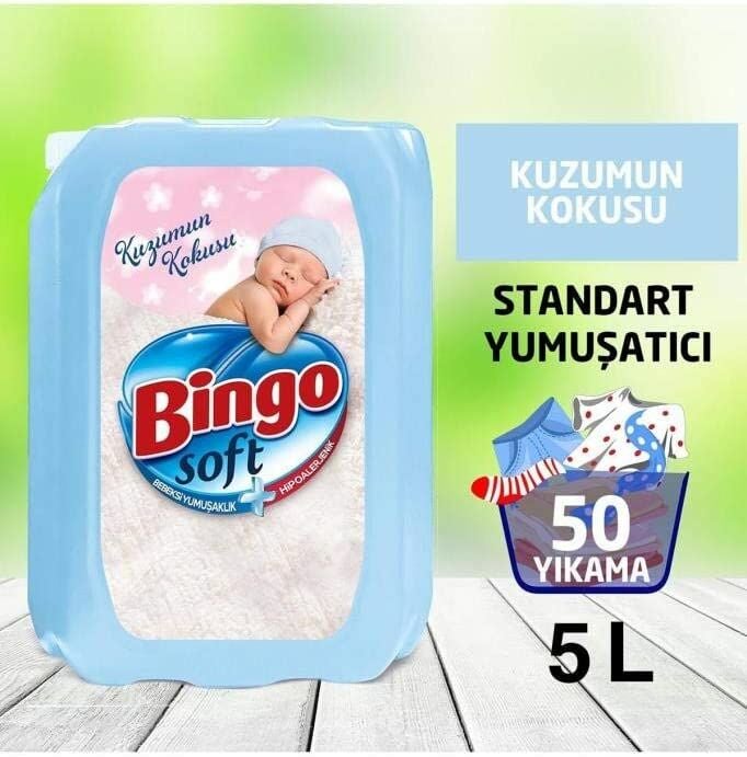 Bingo Soft Kuzumun Kokusu Çamaşır Yumuşatıcısı 5 LT