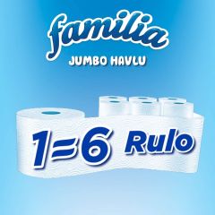 Familia Plus Jumbo 1=6 Rulo Kağıt Havlu 6'lı