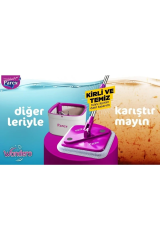 Parex Wondero +2 Yedek Moplu Bezli Temiz Su İle Kirli SuyuAyıran Otomatik Temizlik Seti