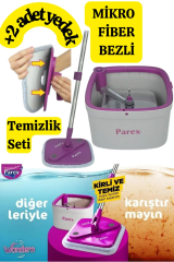 Parex Wondero +2 Yedek Moplu Bezli Temiz Su İle Kirli SuyuAyıran Otomatik Temizlik Seti