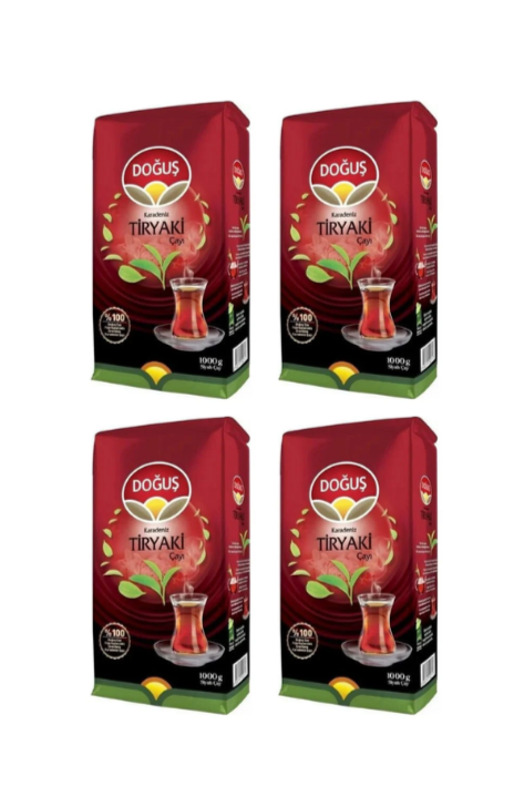 Doğuş Karadeniz Siyah Filiz Tiryaki Çay 1000 gr 4 Adet