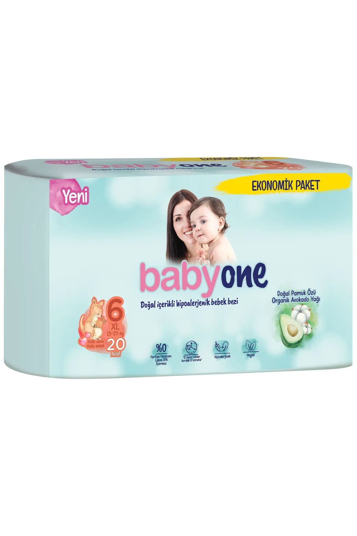 Babyone Yeni Bebek Bezi 6 Beden Xl Ekonomik Paket 20 Adet