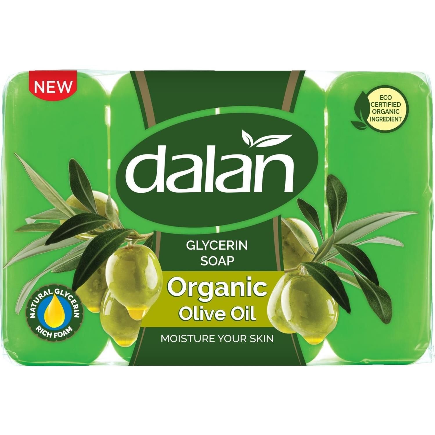 Dalan Banyo Sabunu Gliserinli Bakım Sabunu Organik Zeytinyağı 150g x 4