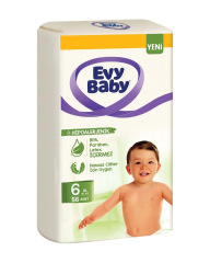 Evy Baby Bebek Bezi 6 XL 56 Adet 15+ KG İçin Uygundur