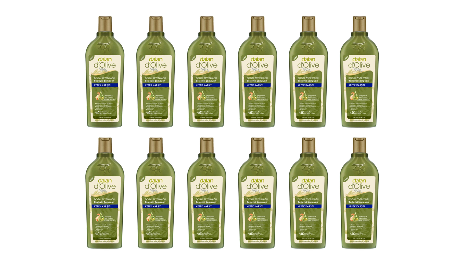 Dalan D'olive Zeytinyağlı Kepek Karşıtı Şampuan 400 ml 12 Adet