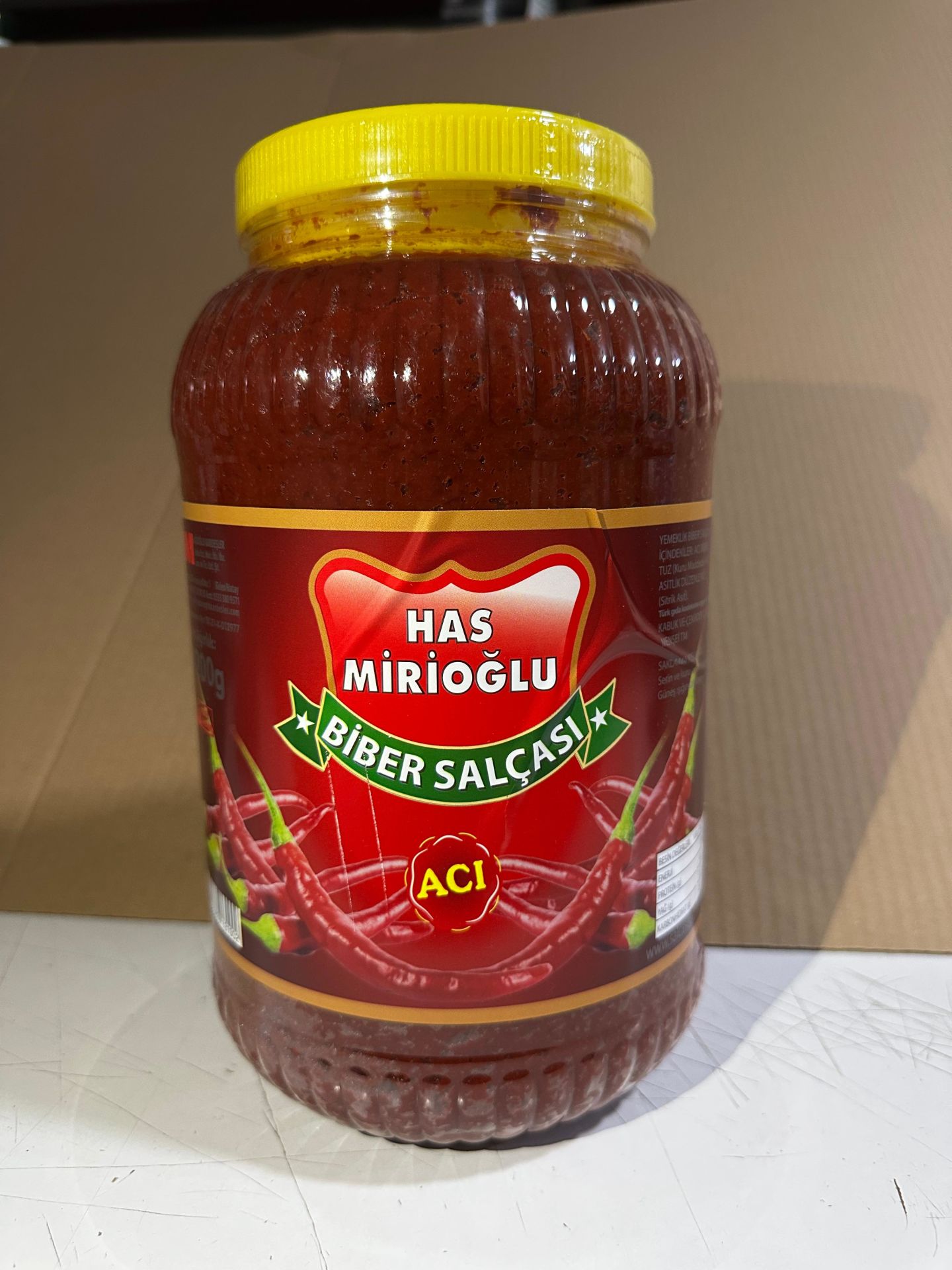 HAS MİRİOĞLU ACI BİBER SALÇASI 4200GR