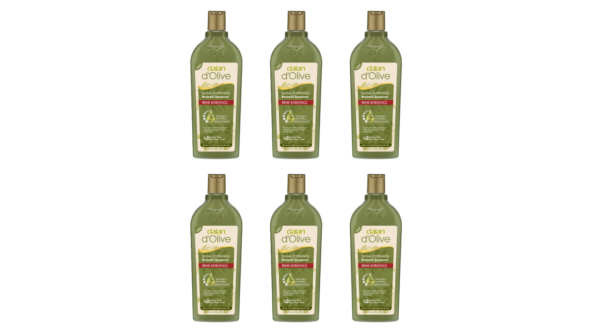 Dalan D'olive Zeytinyağlı Renk Koruyucu Şampuan 400 ml 6 Adet