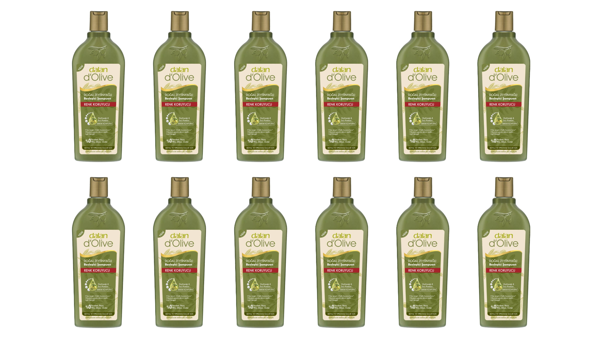 Dalan D'olive Zeytinyağlı Renk Koruyucu Şampuan 400 ml 12 Adet