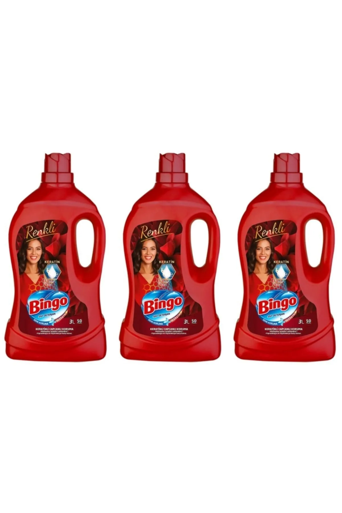 Bingo Renkli Sıvı Deterjan 3000 Ml 3 Adet