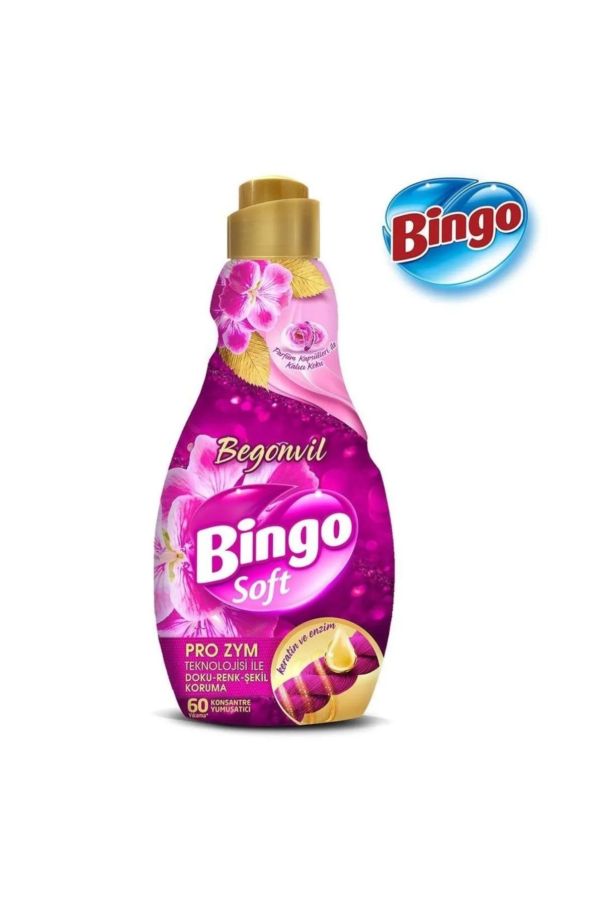 BİNGO SOFT YUMUŞATICI KONSANTRE BEGONVIL  1440 ML 4 ADET