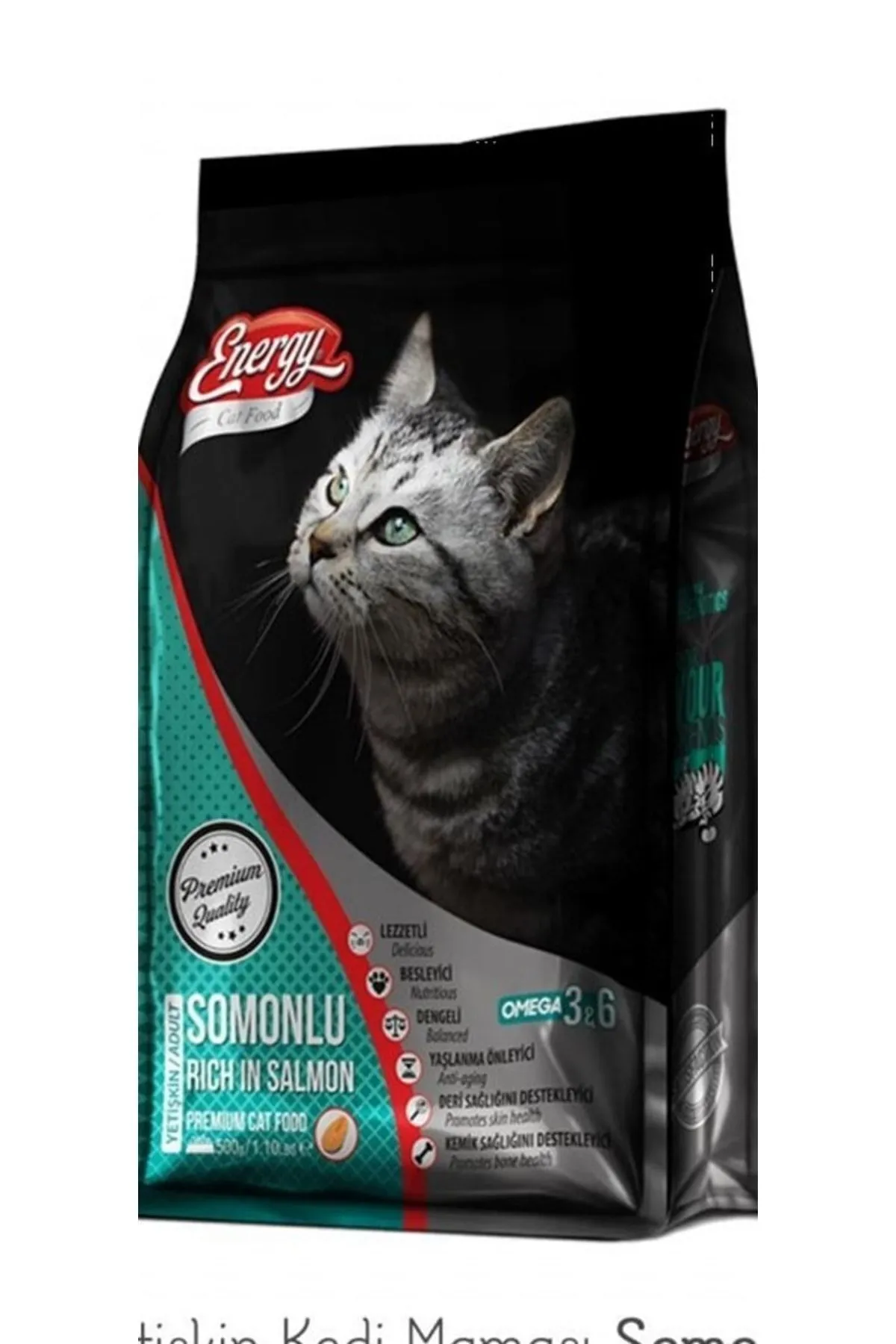 Energy Somonlu Yetişkin Kedi Maması 500 Gr