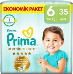 Prima Bebek Bezi Premium Care 6 Numara 35 Adet Ekonomik Paket