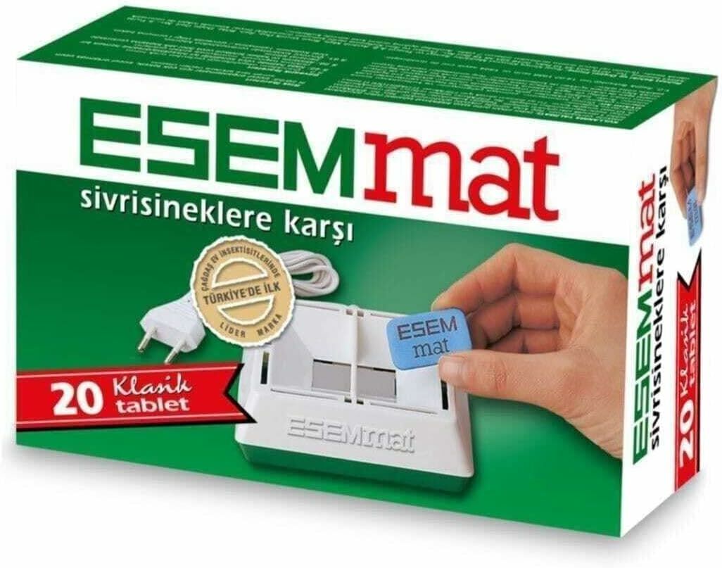 Esemmat Sivrisineklere Karşı Klasik Tablet 20'li