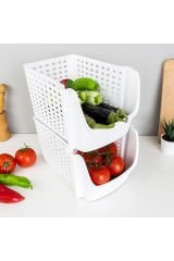 Decobella Istiflenebilir Düz Geniş Sepet