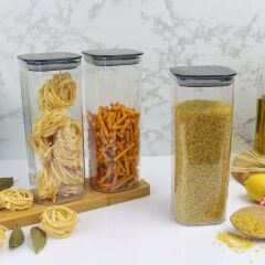 Decobella 9 'lu  Kare Erzak Kabı Seti ( 0.5 Lt.,  1.1 Lt. , 1.7 Lt. )